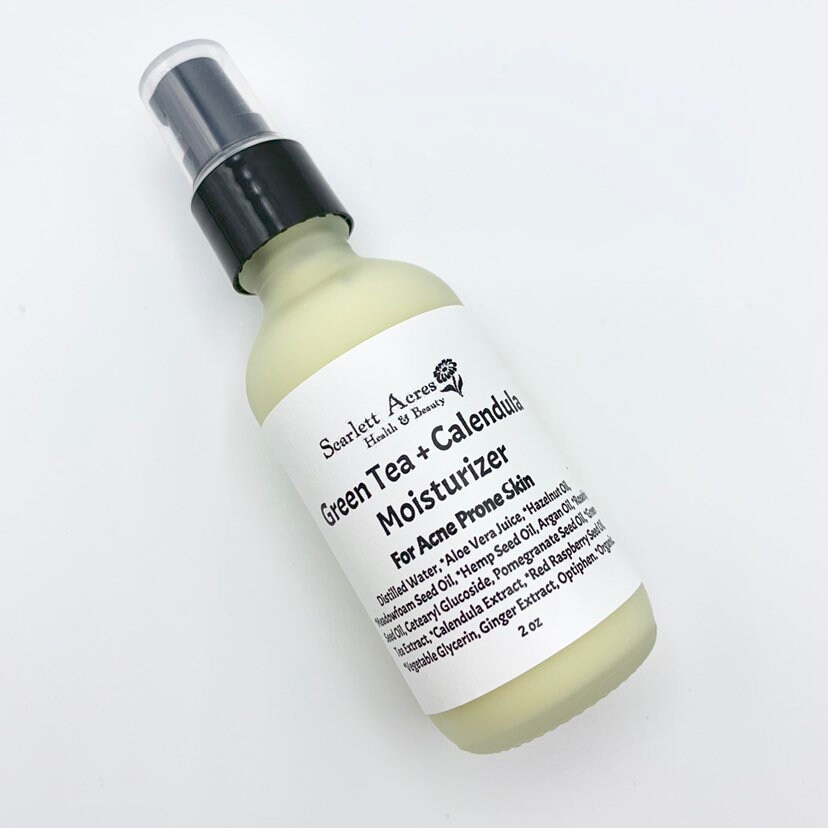 Green Tea Face Lotion, Acne Face Lotion, Oily Skin Moisturizer