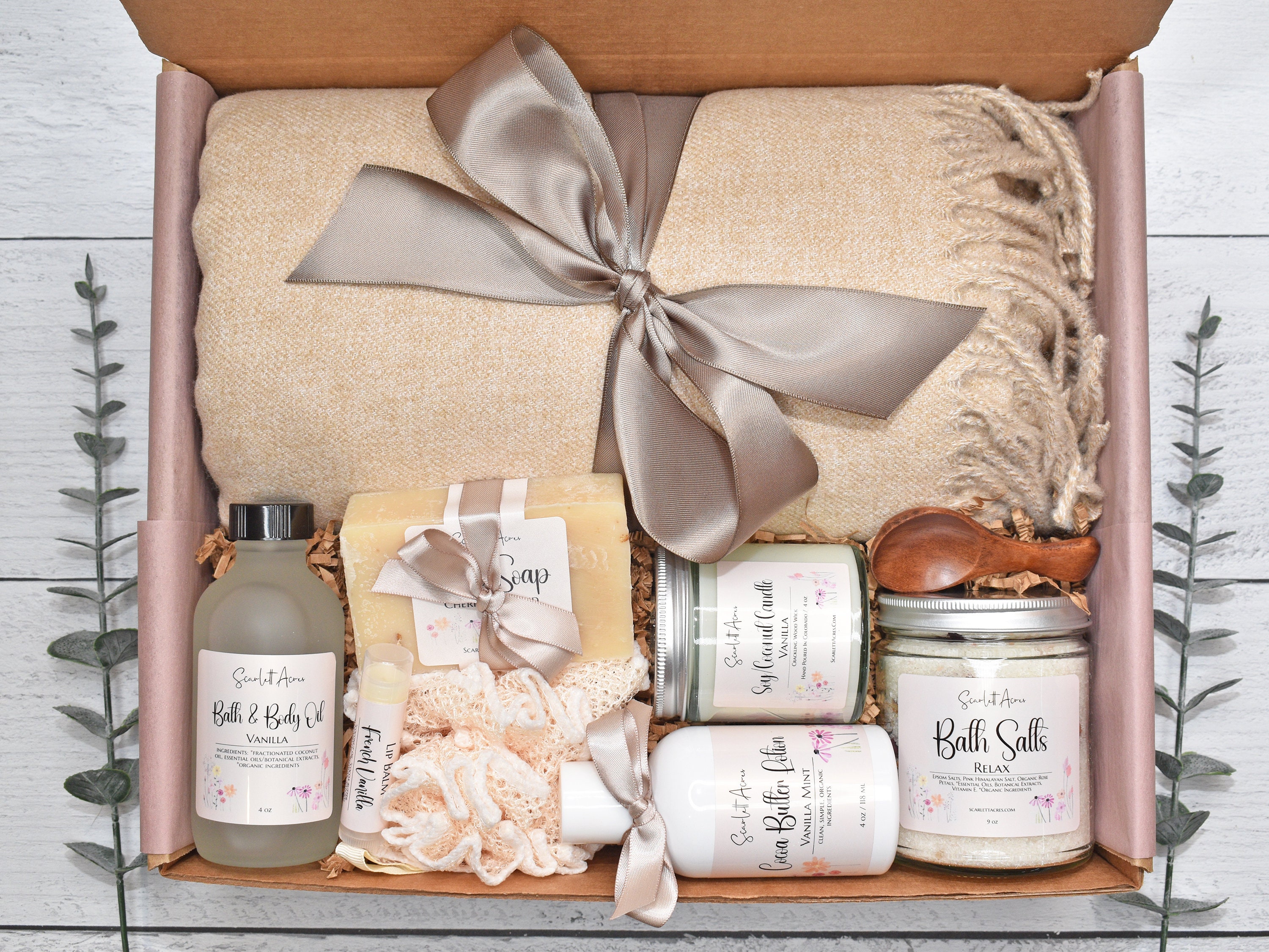 Large Spa Gift Basket Spa Gift Set Birthday Gift for Her Gift for Women  Self Care Gift Basket Bridal Shower Gift Gift for Mom 