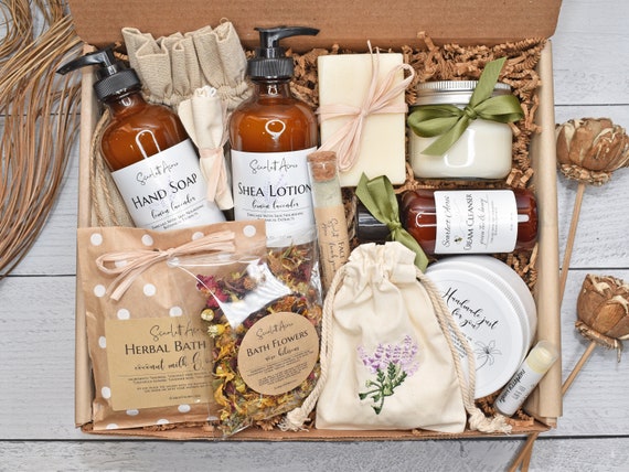 Spa Gift Set, Mom Gift Box, Gift Box for Her, Birthday Gift Basket, Co –  UniverseDelights