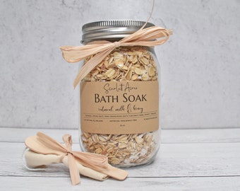 Herbal Bath Soak, Organic Bath Salts, Lemon Lavender Soak, Orange Citrus Bath Salts, Relaxing Bath Salts, Herbal Bath Salts