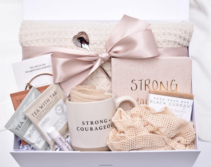 Large Fertility IVF Care Package, Infertility Gift Box, Gift Basket, IUI Transfer Day Journal, Bracelet