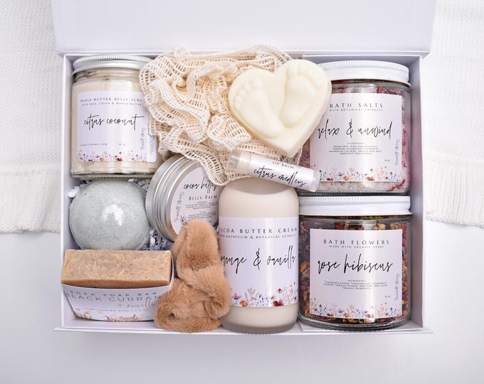 Pregnancy Gift Box, Pregnancy Pamper Spa Kit, First Time Moms, New Mom Care Package, Third Trimester, Postpartum Gift Box, Expecting Mother