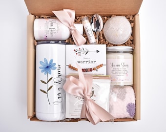 Cancer Survivor Care Package, Breast Cancer Gift Basket, Gifts For Women, Organic Spa Gift Box, Chemotherapy Gifts