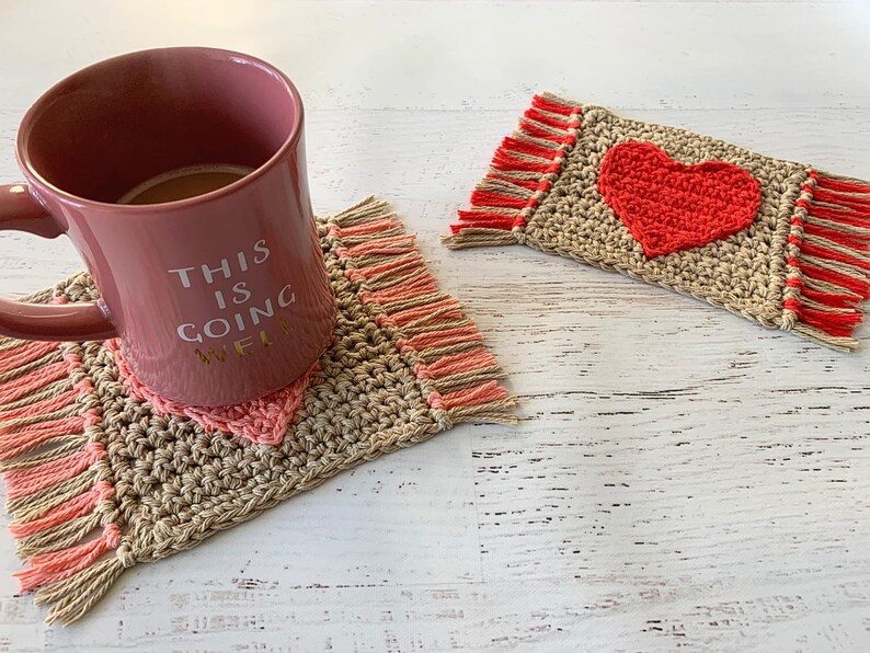 Heart Mug Rug Etsy