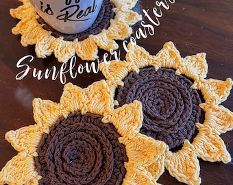 Sunflower Coasters