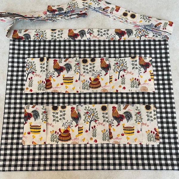 Egg Collecting Apron with 8 egg pockets