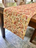 Fall Acorns and Leaves Table Runner in soft hues, several sizes.