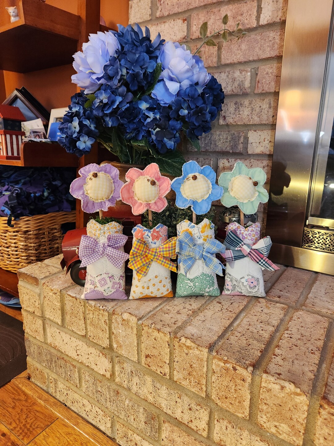 Quilt Floral Arrangements/quilt Flowers/daisy/spring Etsy