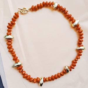 GOLDEN COWRIE seashell & TROPICAL berries