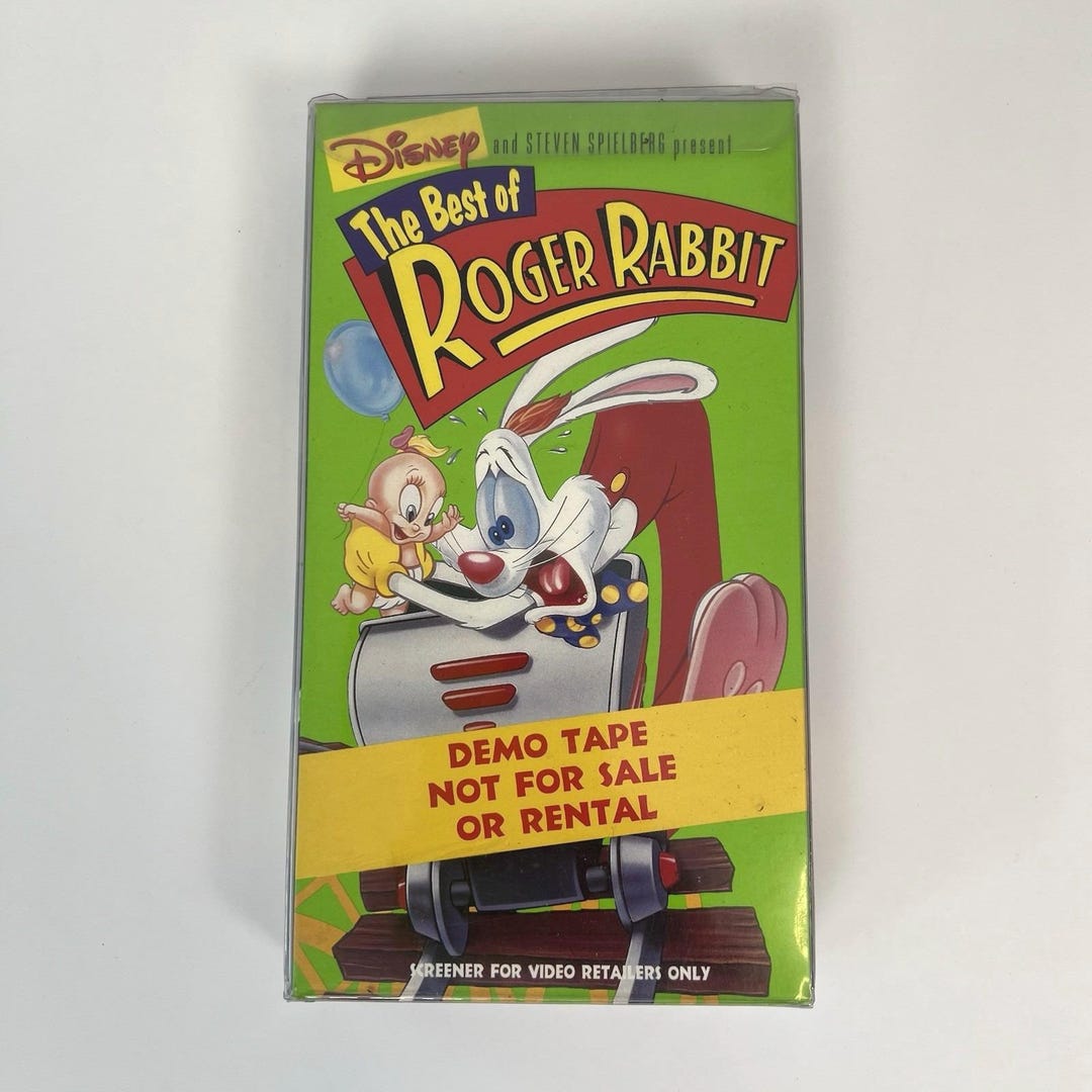 Disney the Best of Roger Rabbit VHS Tape Demo Screener Video Retailers ...