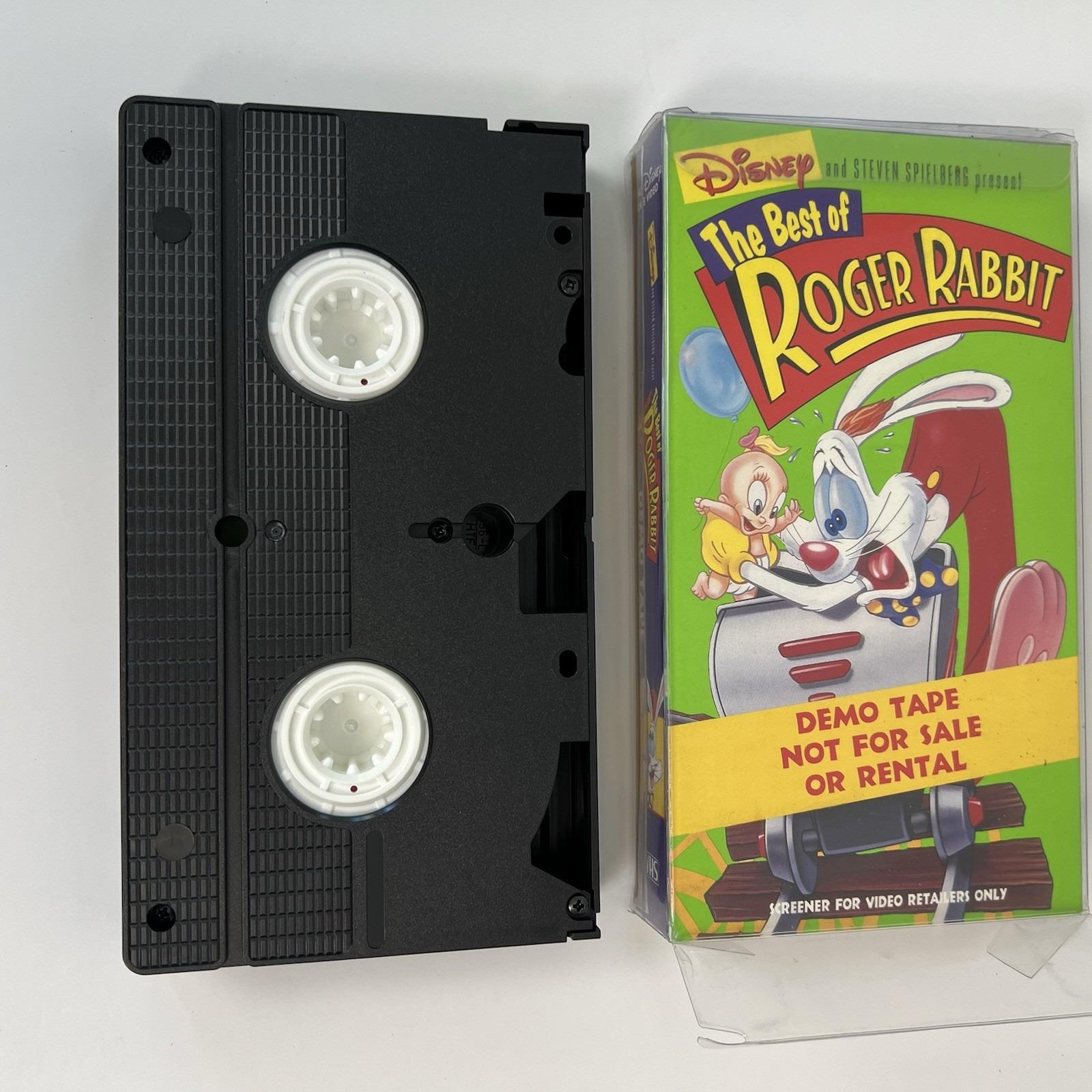 Disney the Best of Roger Rabbit VHS Tape Demo Screener Video Retailers ...