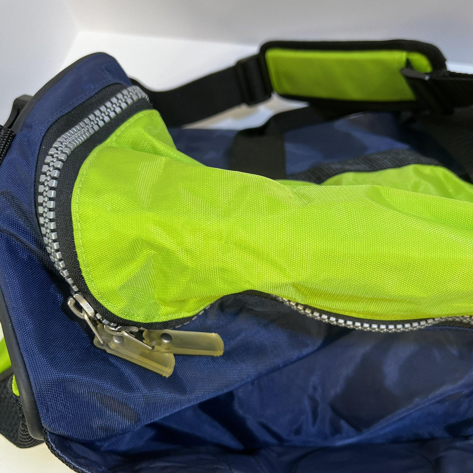 Vintage Disney channel promotional duffel soft flexible bag green/blue/black Y2K Vintage Disney Channel Promotional Duffel Soft Flexible Bag  main image 2