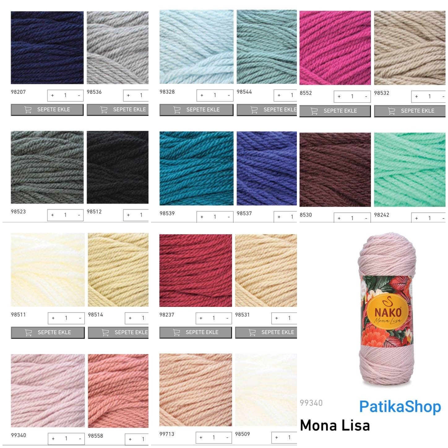 Nako Mona Lisa Yarn It Has Cute Colors You Can Knit Pillow - Etsy Canada