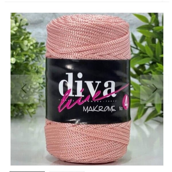 Diva Macrame cordón, cuerda macrame no 4, hilo grueso Macrame, más colores, decoración del hogar, suministro de pasatiempos, hilo de bolsa, tejido, fibra de ganchillo, hilo de poliéster