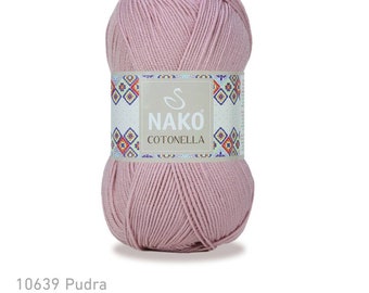 Knitting yarn Nako Cottonella Turkish Cotton crocheting  cardigan, hat, bikini, shawl, home decor, baby vest antipeeling yarn PatikaShop