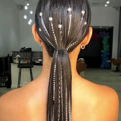 Buy KELA Silver & Diamante Hair Chain Rhinestone Hair Chain Online in India - Etsy Buy KELA Silver & Diamante Hair Chain Rhinestone Hair Chain Online in India - Etsy