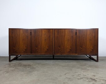Vintage Danish Mid Century Modern Rosewood Credenza by Svend Langkilde for Langkilde Mobler, c1960s - Refinished