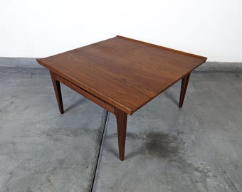 Danish Solid Teak Mid Century Coffee Table by Finn Juhl for France & Søn, c1950s