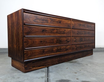 Mid Century Modern Scandinavian Rosewood Lowboy Dresser by Westnofa, c1960s