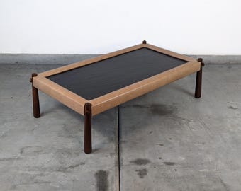 Vintage Mid Century Modern "MP-81" Brazilian Rosewood Coffee Table by Percival Lafer, c1970s