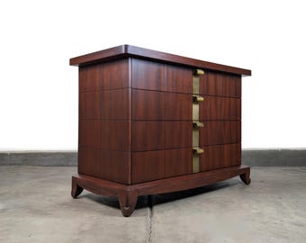 Vintage Art Deco Lowboy Chest of Drawers by Widdicomb, c1930s, Refinished