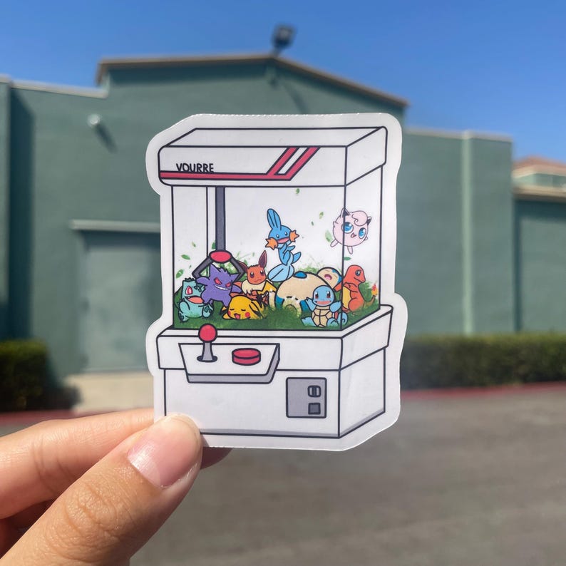 Claw Machine Sticker - Etsy