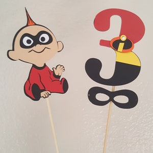 Incredibles Baby Jack Jack Cake Topper The Incredibles Cake Etsy