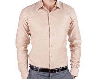 Nude Dress Shirt - Etsy Singapore