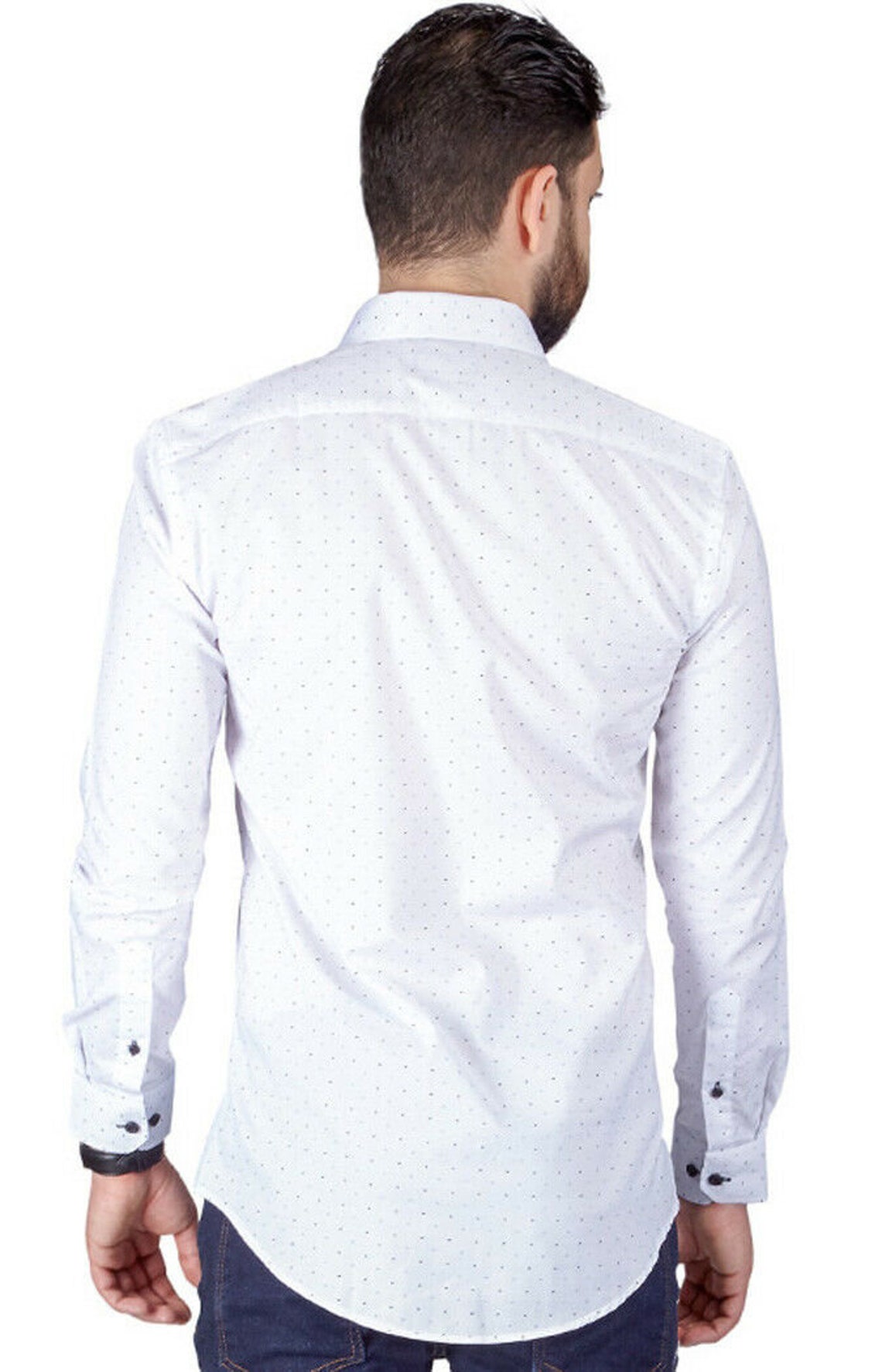 mens white shirt with bow tie