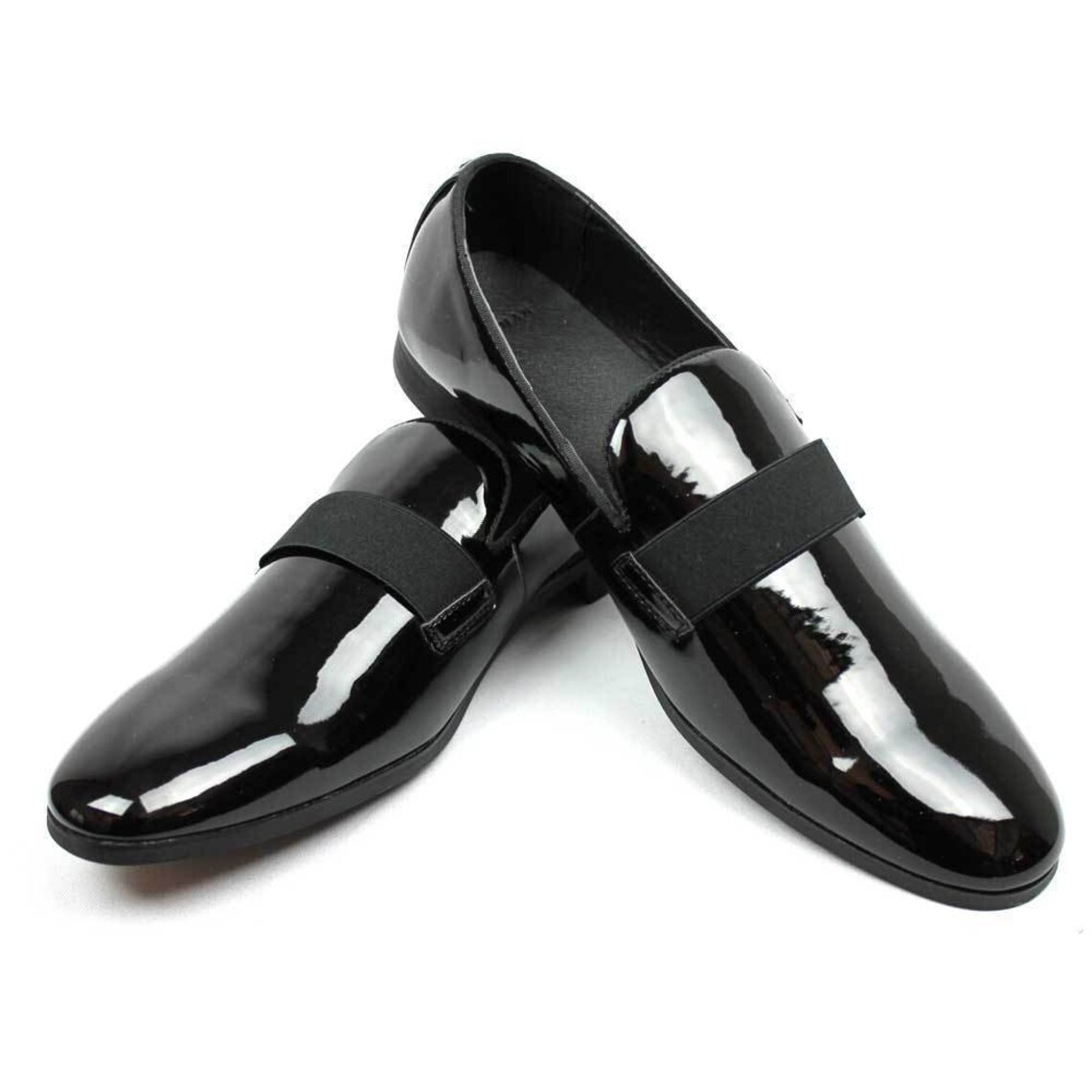 tuxedo slip ons