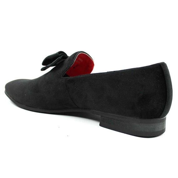 New Men's Black Slip On Dotted Dress Loafers Denim Friendly Modern Shoes By AZAR 