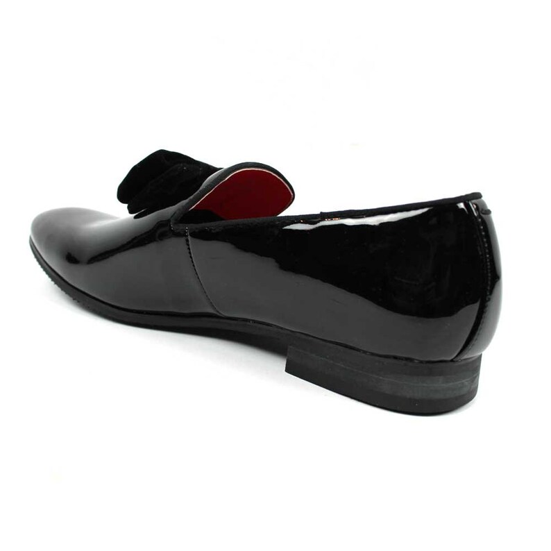 black velvet tuxedo loafers