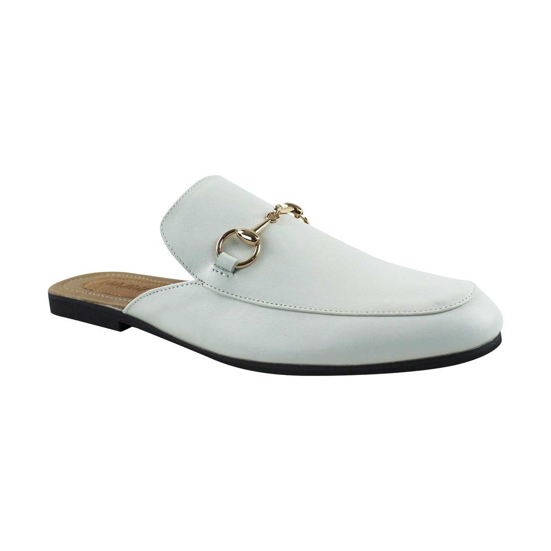 mens white leather slip on shoes