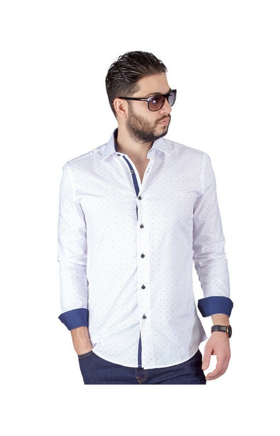 slim fit bow tie shirt