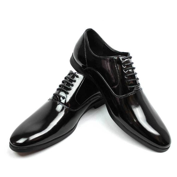 black white tuxedo shoes