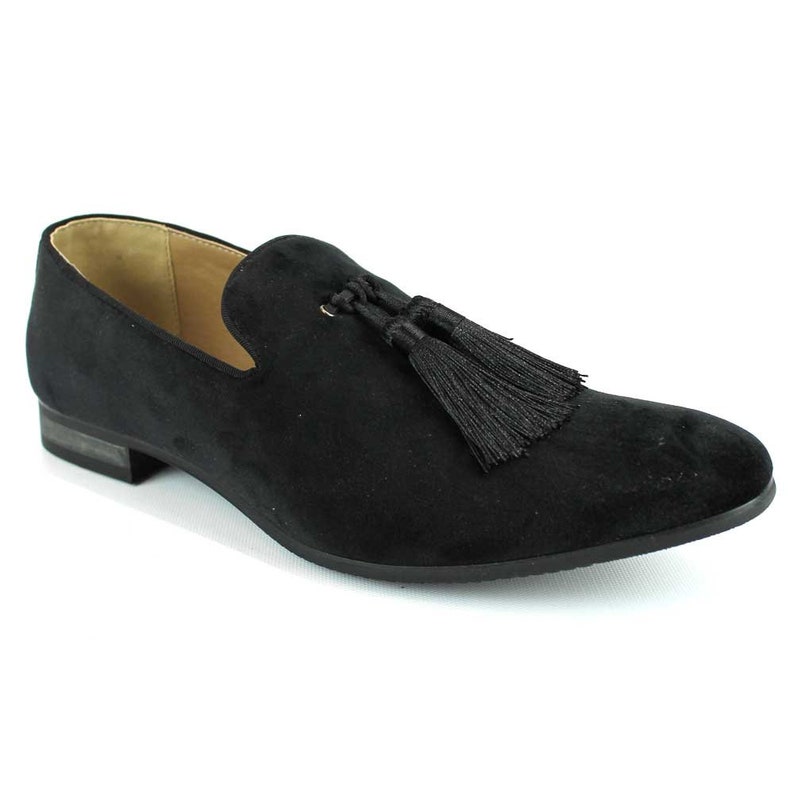 tuxedo with tassel loafers