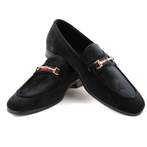 Gold Buckle Dress Shoes Loafers 