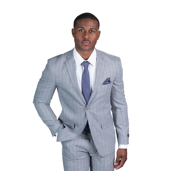 Pinstripe Purple Suit Etsy