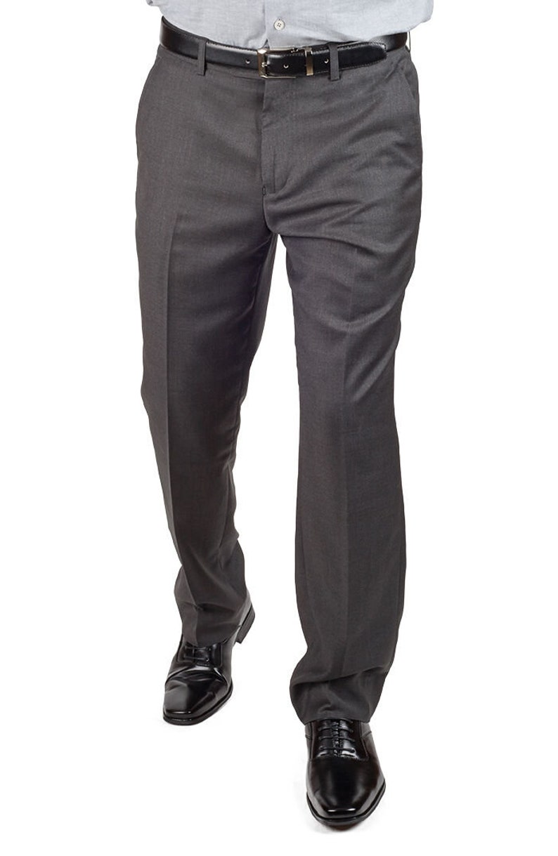 Slim Fit Men's Suit Solid Charcoal Gray 2 Button 3 Piece | Etsy