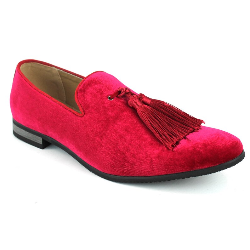 tuxedo tassel loafers
