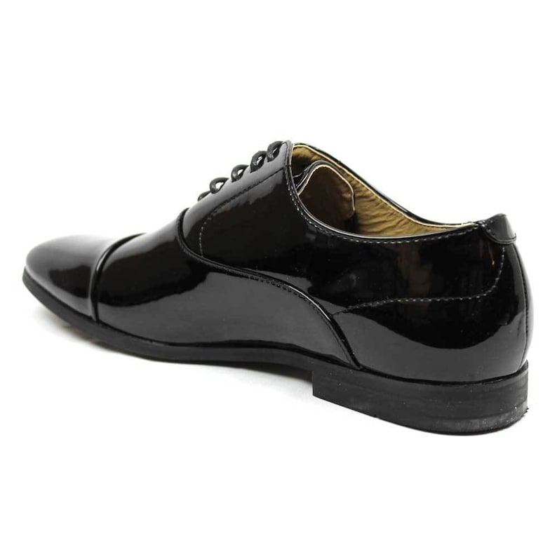cap toe oxford with tuxedo