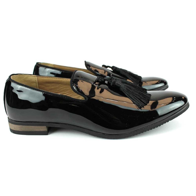 black tuxedo loafers