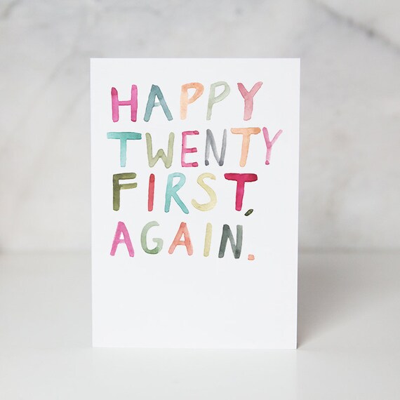 Birthday Drinks Card Birthday Cocktails Card Happy Birthday Etsy