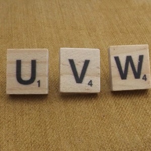 Scrabble Pin Scrabble Tile Style Letter Pins - A-Z Wood Lapel Pin Badges - Gaming ...