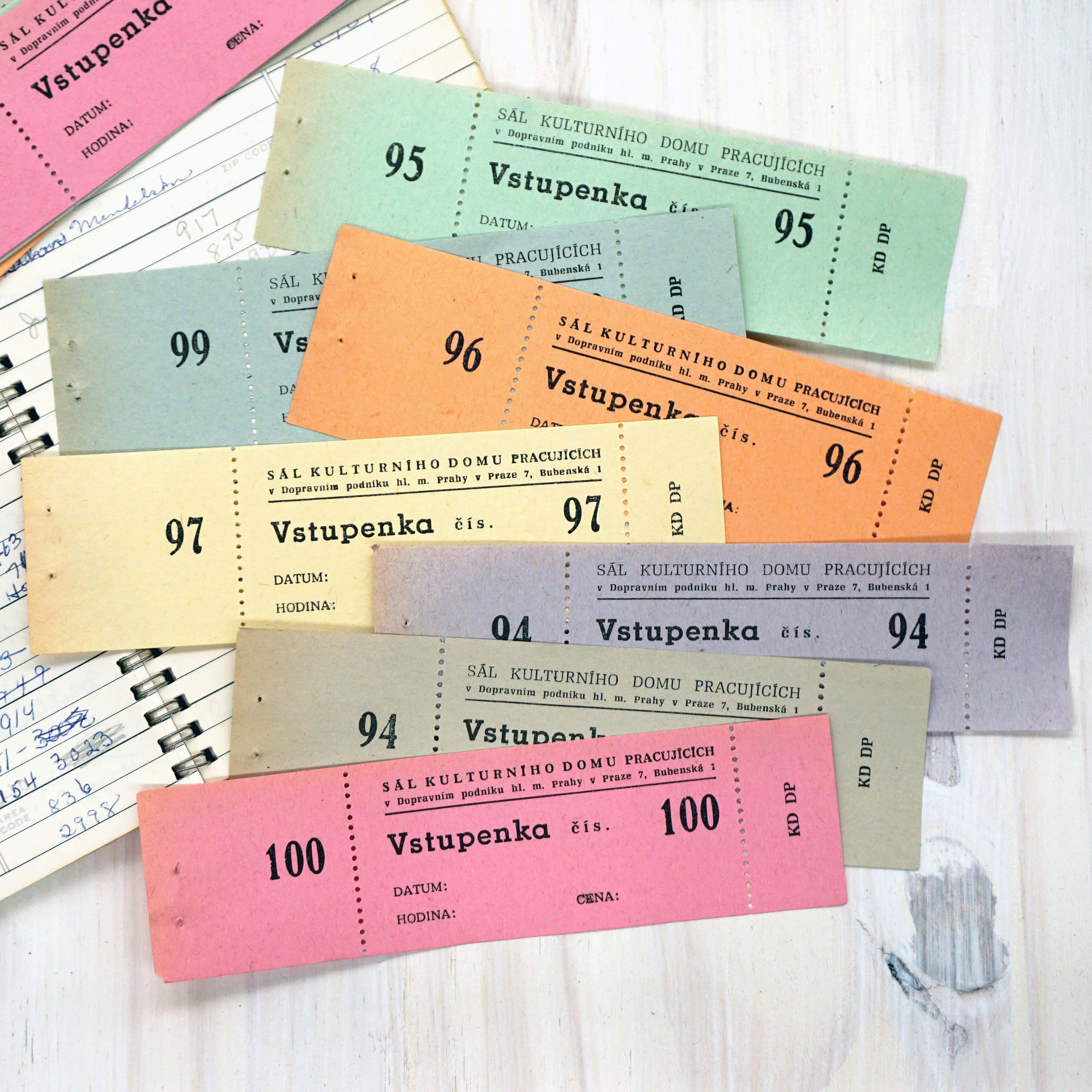 Vintage Czech Republic Tickets 1950s Prague Travel Ephemera - Etsy