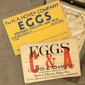 Vintage Eggs Shipping Tag | Dairy Tag | Shipping Label | Farm House Decor | Pick Your Favorite | Junk Journal, Ephemera, Scrapbook Supplies