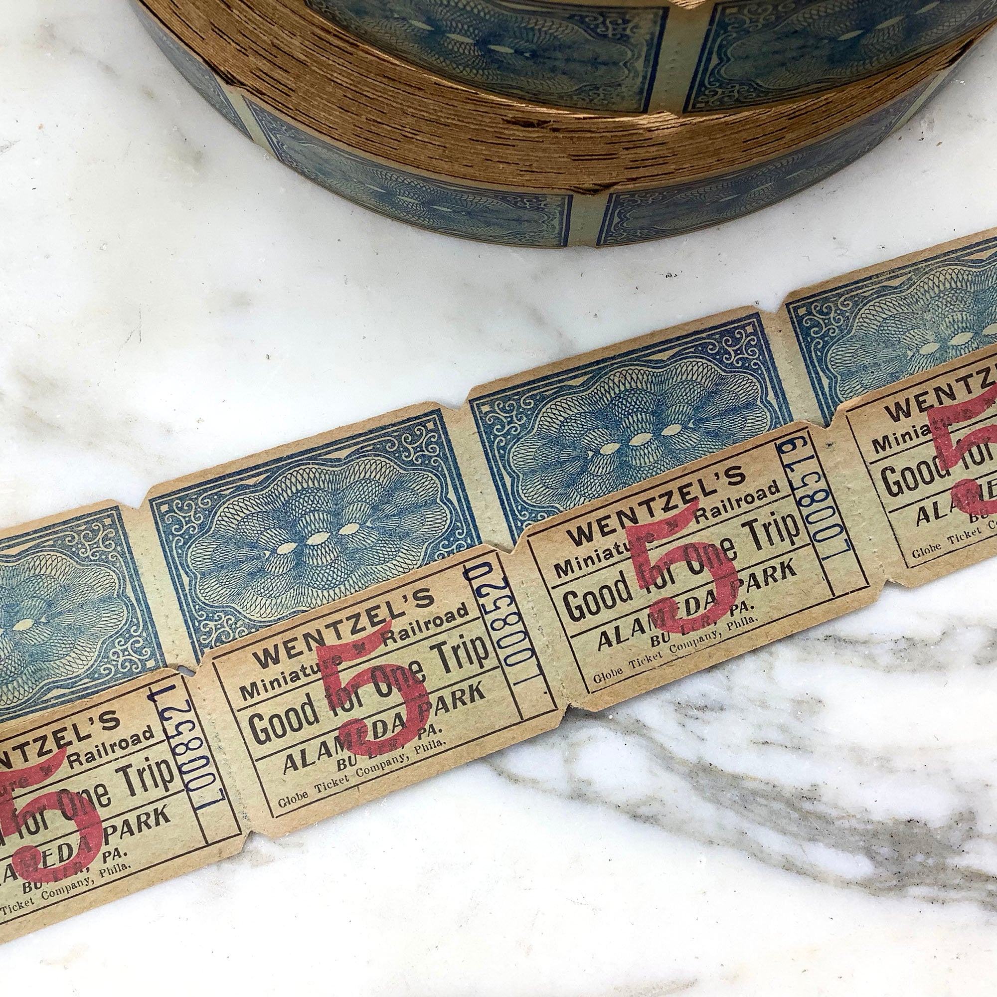 Antique Amusement Train Ride Tickets 1910s | Wentzel's Miniature ...