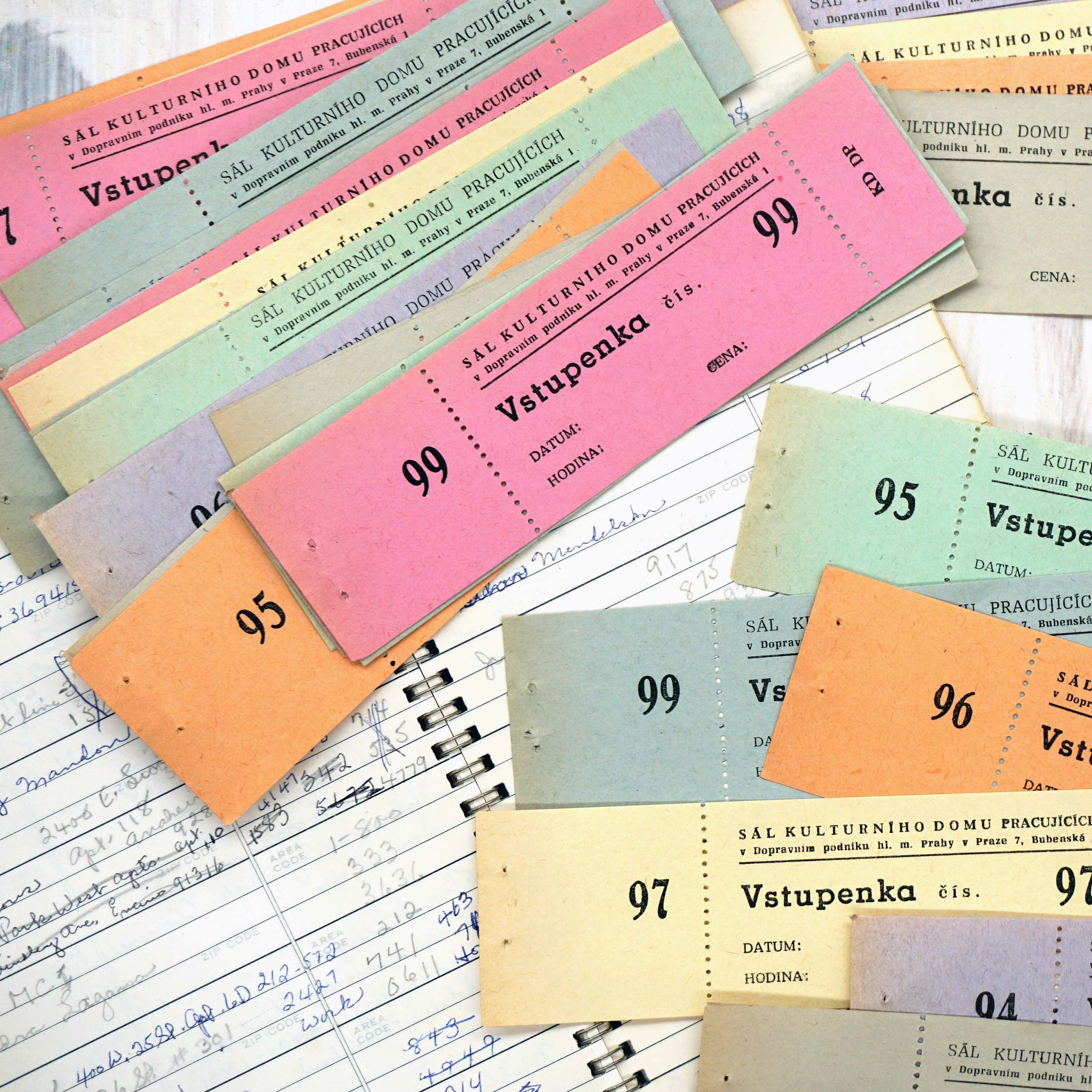 Vintage Czech Republic Tickets 1950s Prague Travel Ephemera - Etsy