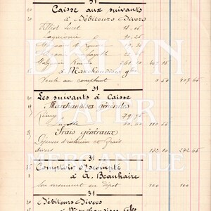 May include: A vintage ledger page from December 1911, featuring handwritten French text and financial entries. The document has a faded appearance with visible lines and columns, showcasing detailed accounting records.