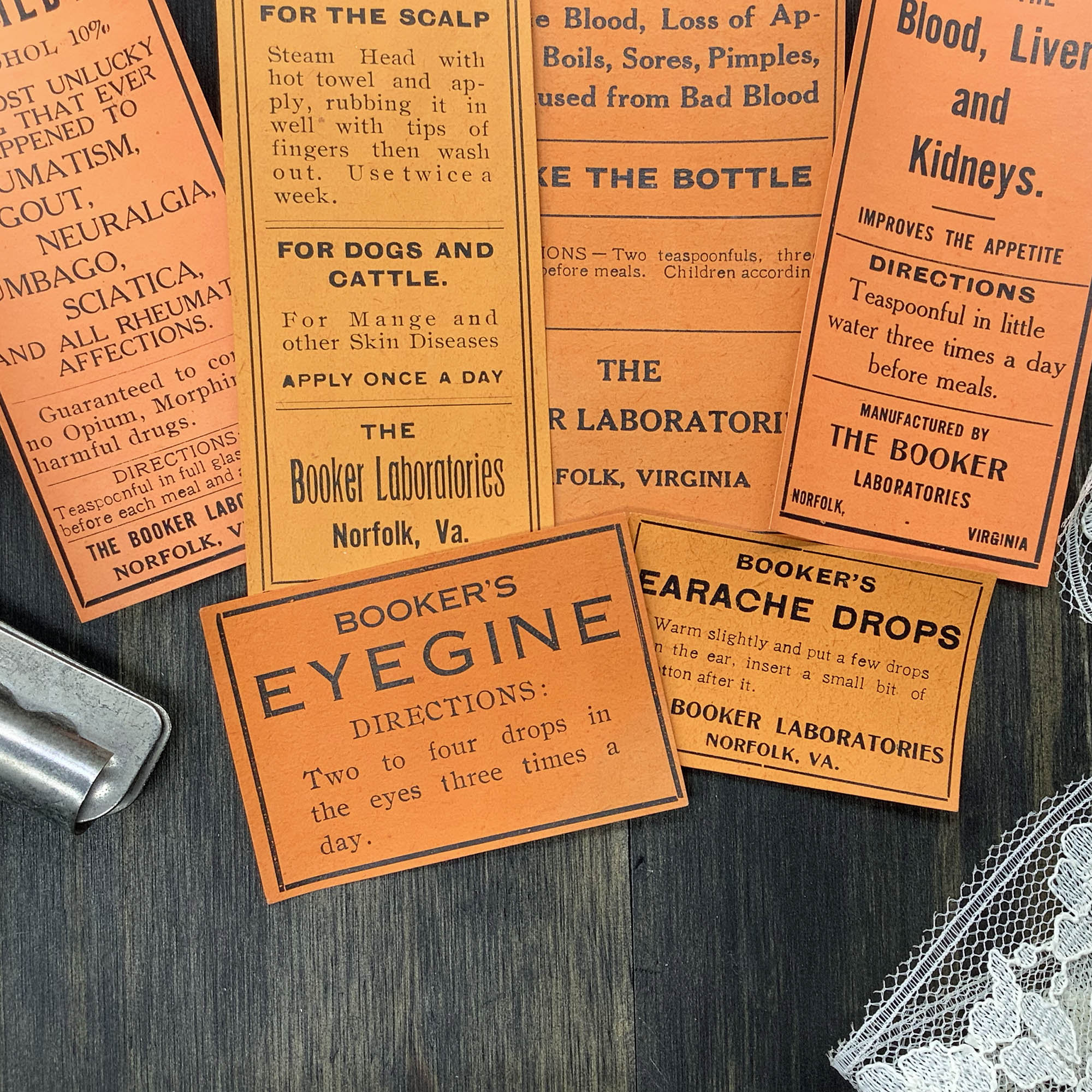 Vintage Halloween Pharmacy Labels - Set of 6 | Orange Apothecary Labels ...
